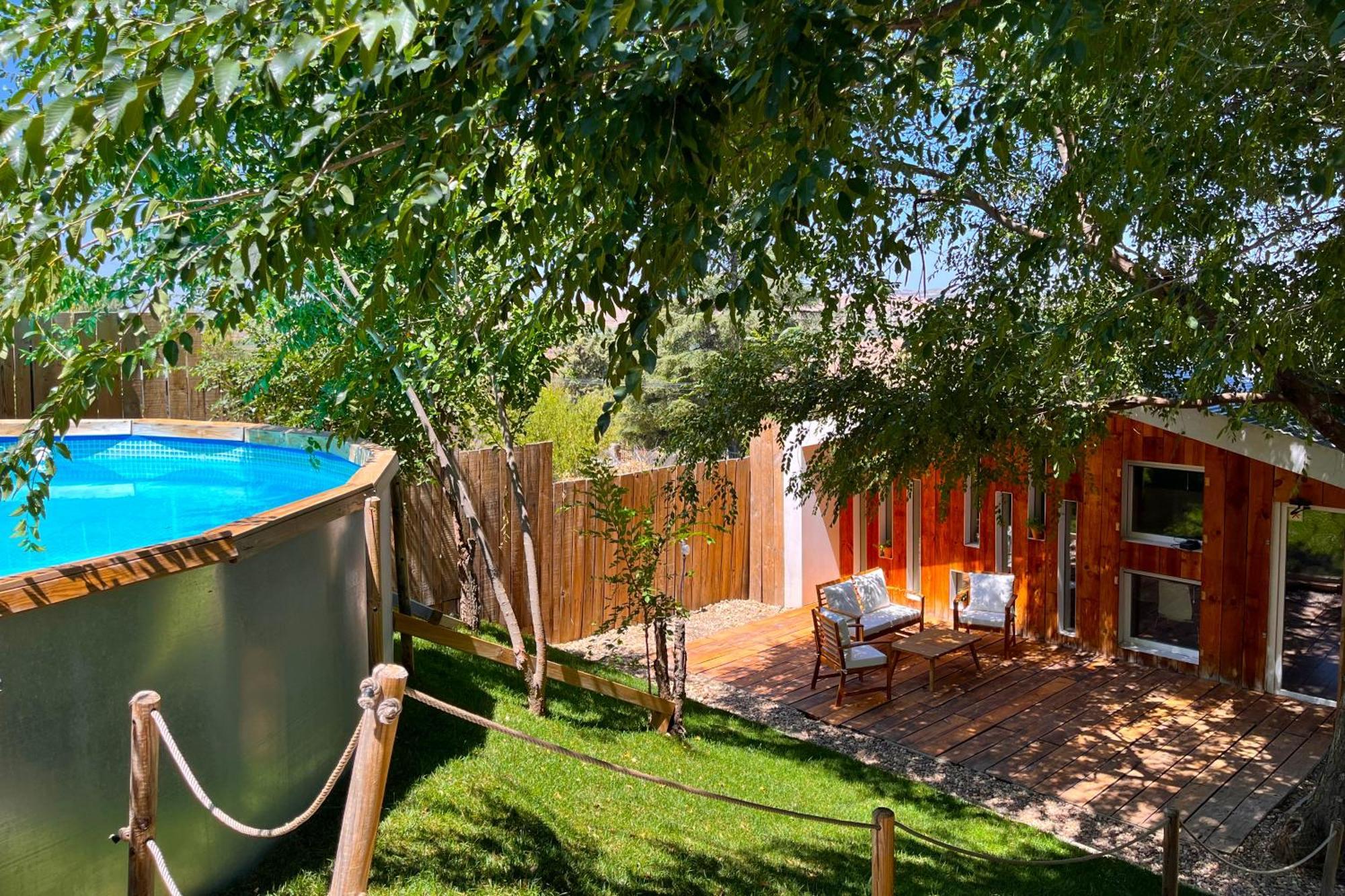 Fee4Me Cabin With Pool And Garden ซานมาร์ตินเดลาเวกา ภายนอก รูปภาพ